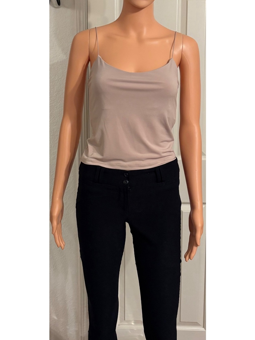 Leith Nude Beige Spaghetti Strap Camisole